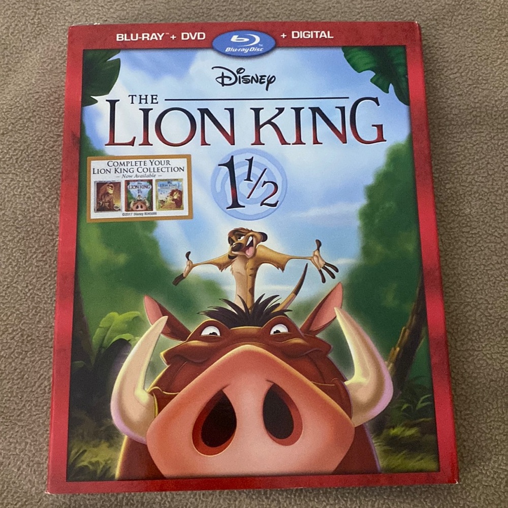 Disney The Lion King 1 1/2 Blu-Ray DVD AND digital